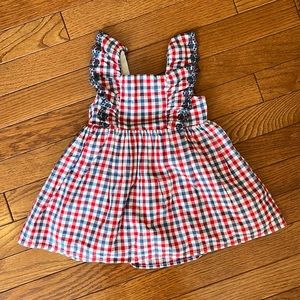 NWT Baby Gap 6-12 M red, white, and blue dress w/ bloomers